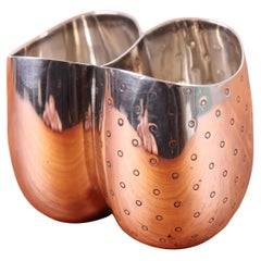 Double vase in Sterling Silver Designed by Tove and Edvard Kindt Larsen, 1940s