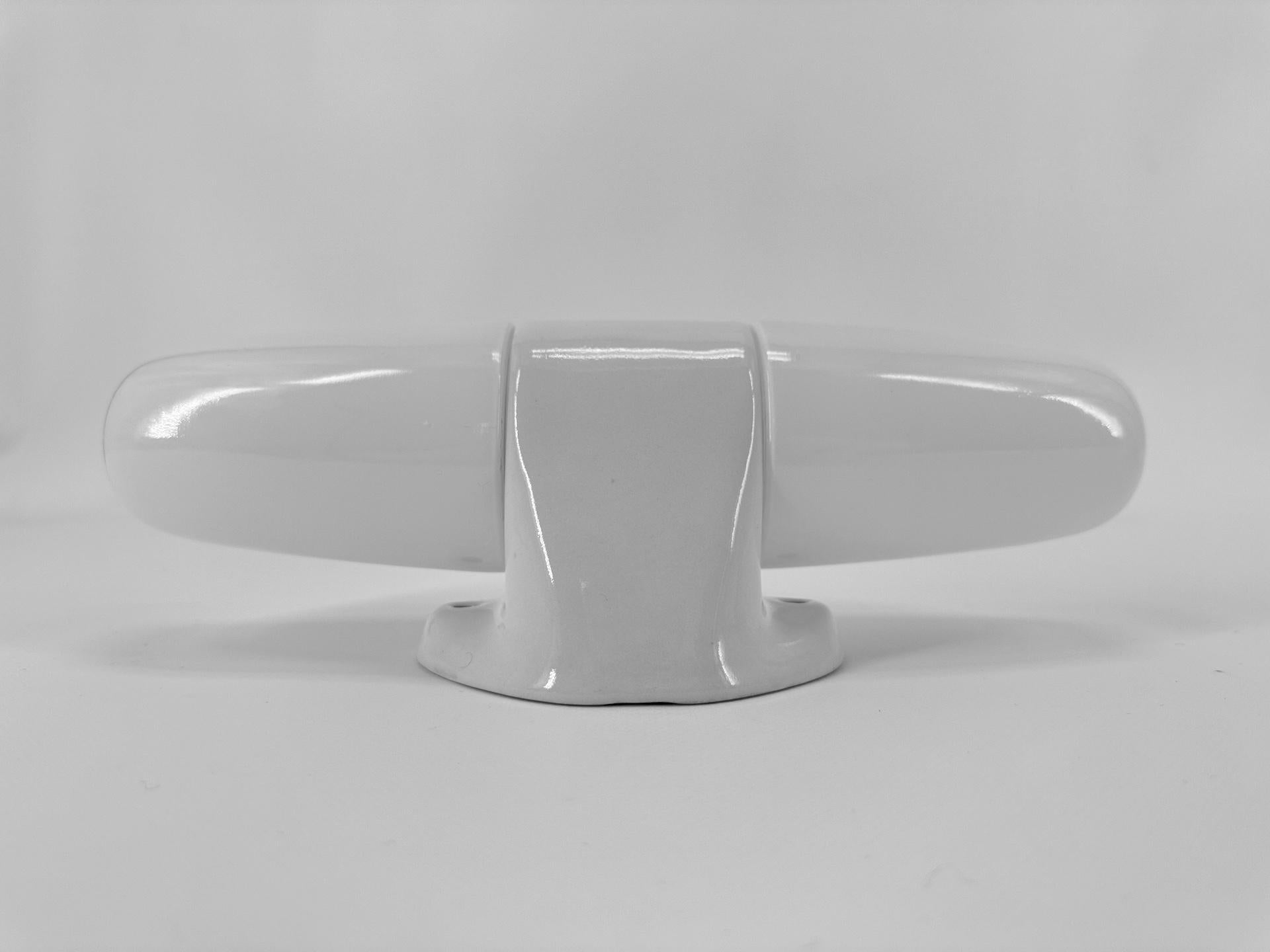 Double Wall Lamp by Wilhelm Wagenfeld Lindner 1958 Opaline and White Porcelain For Sale 4