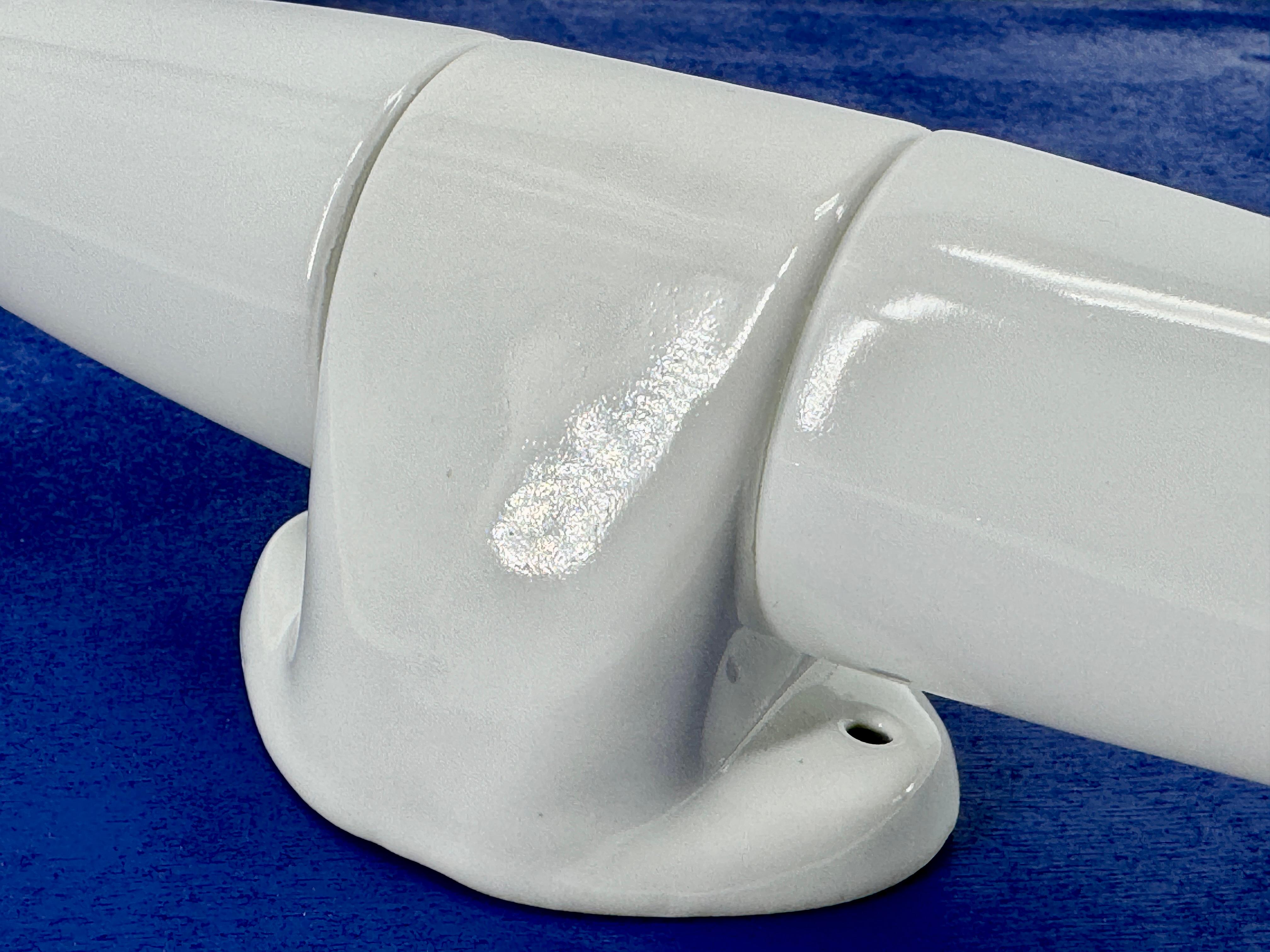 Doppelte Wandleuchte von Wilhelm Wagenfeld Lindner, Opal und weißes Porzellan, 1958 im Angebot 2