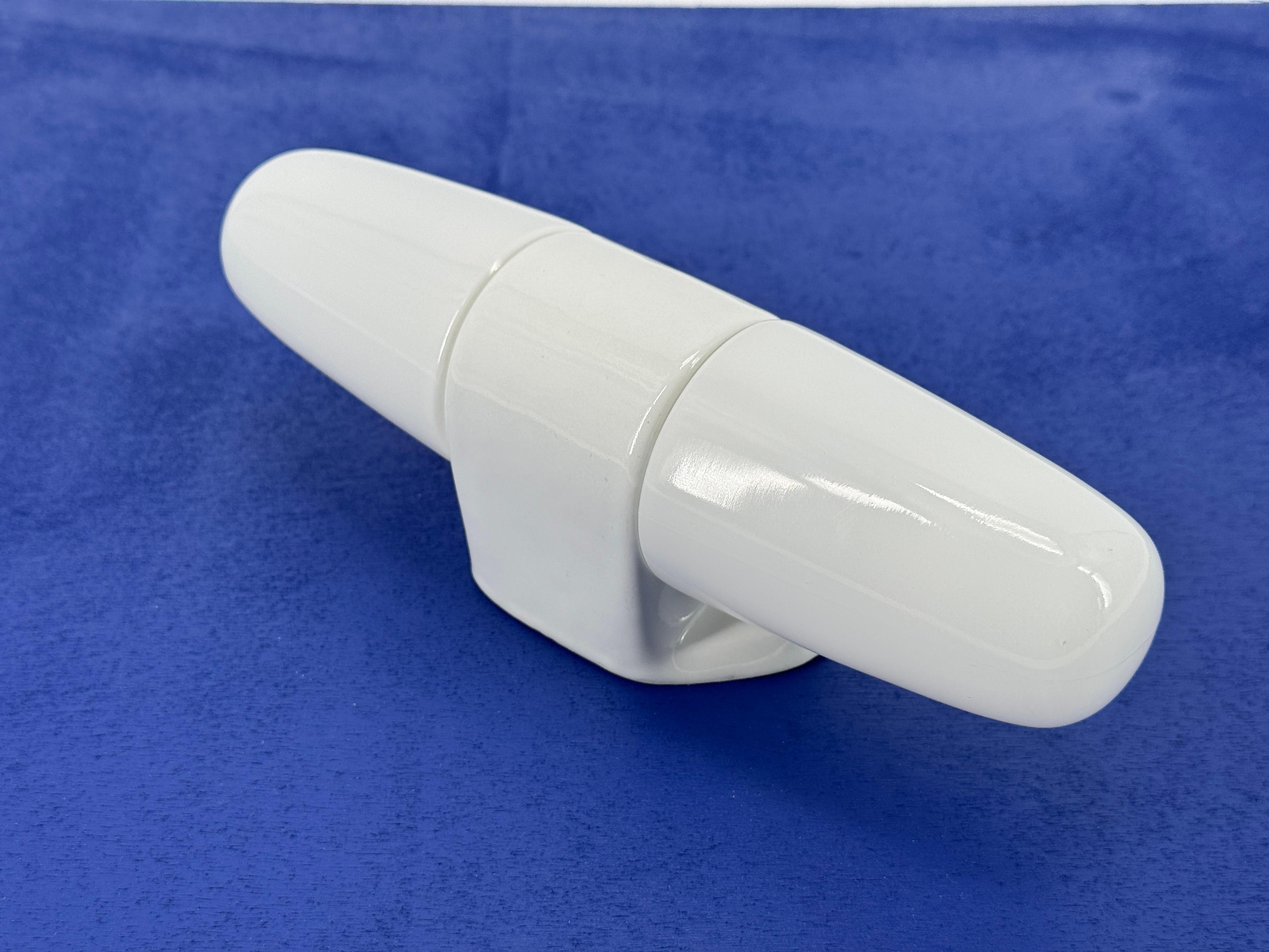 Doppelte Wandleuchte von Wilhelm Wagenfeld Lindner, Opal und weißes Porzellan, 1958 im Angebot 3