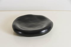 Double Wall Sui Platter in Black Lacquer by Robert Kuo, Limited Edition