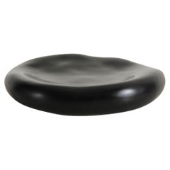 Double Wall Sui Platter in Black Lacquer by Robert Kuo, Limited Edition