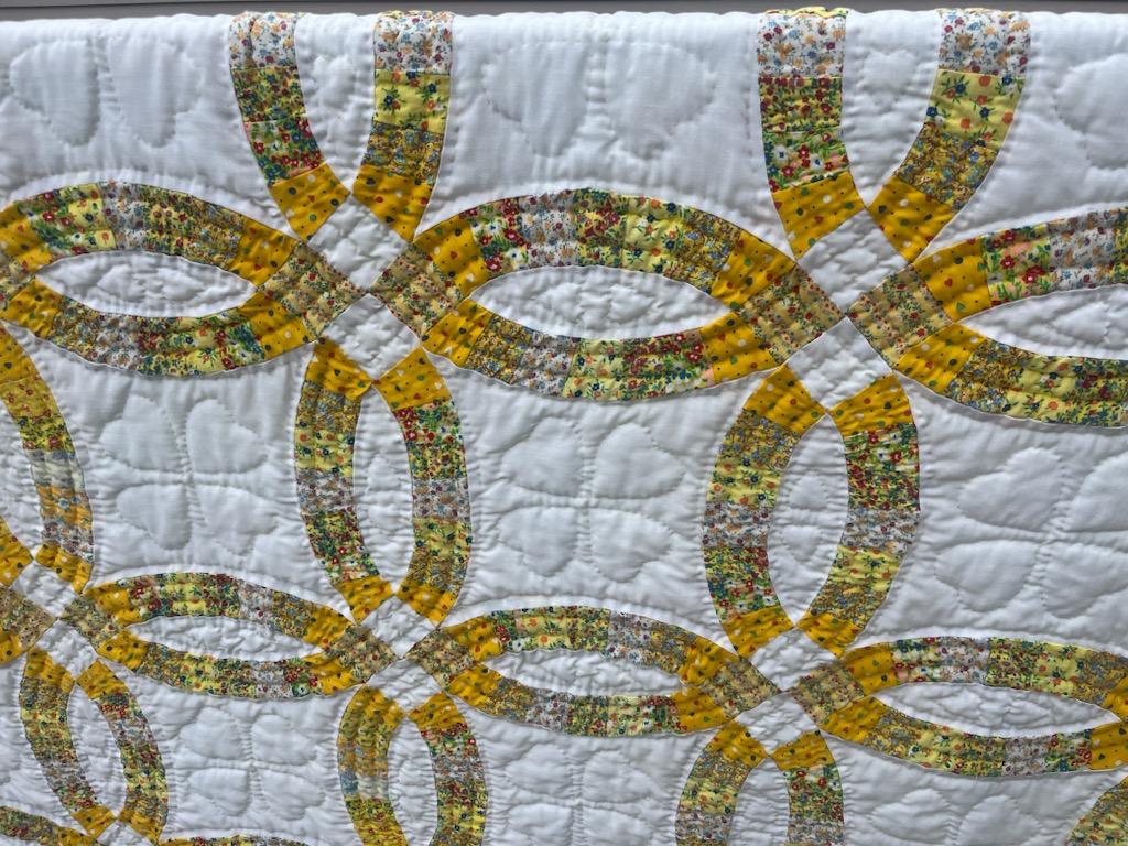 Double Wedding Ring Quilt For Sale 3