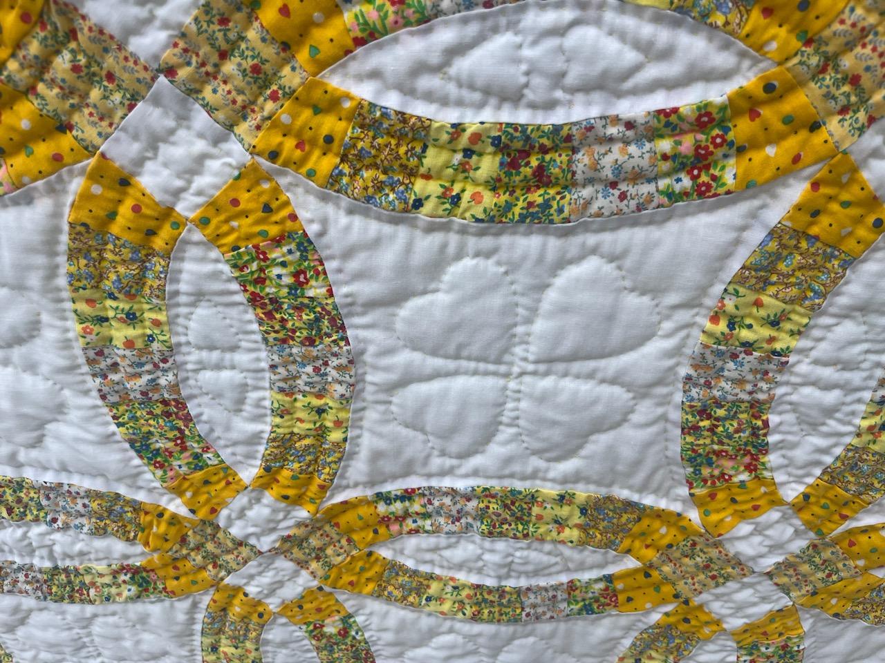 Double Wedding Ring Quilt For Sale 2