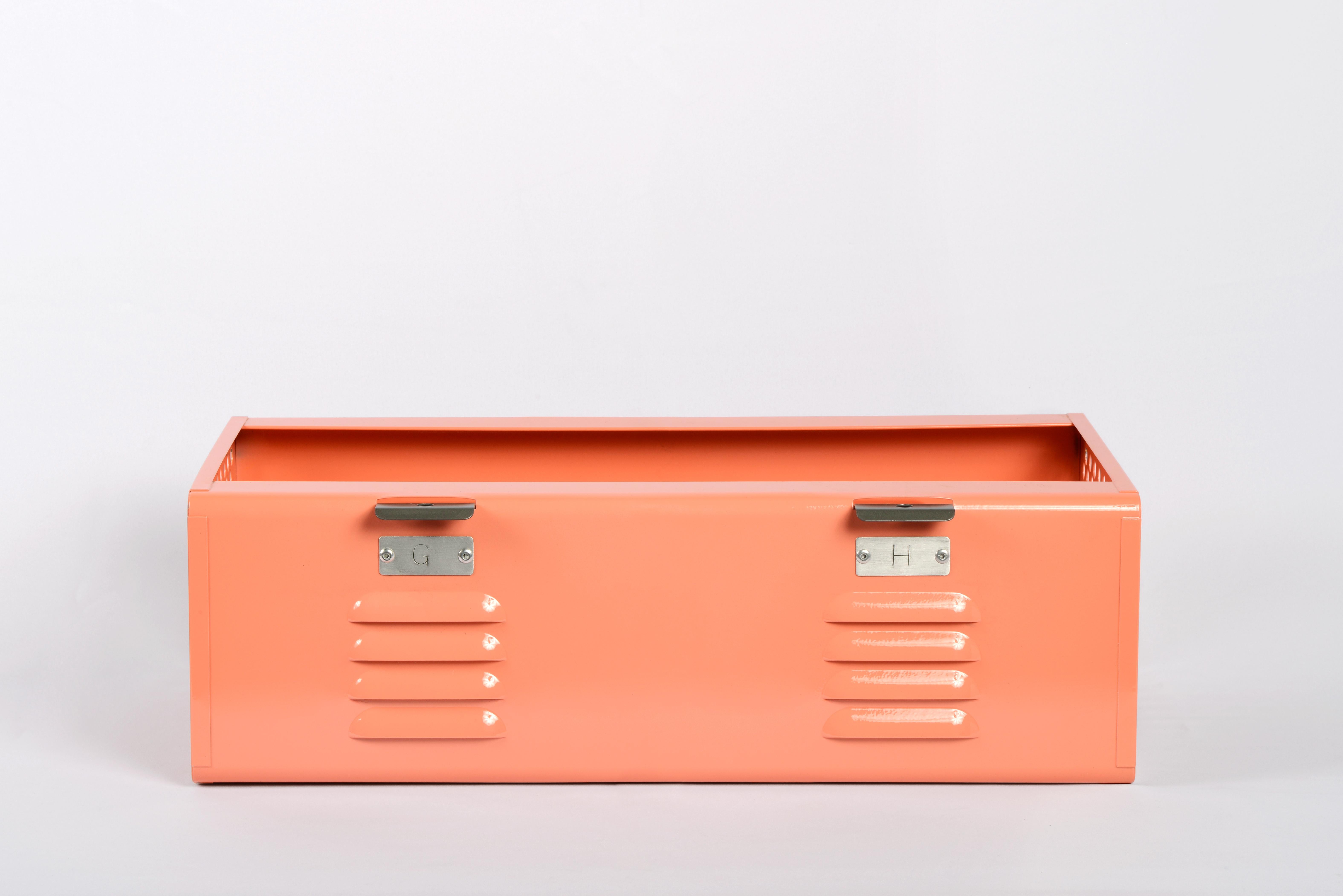 Our custom made double wide locker baskets are inspired by those from 1950s and 1960s that we've been refinishing for years. Based off all-American school and gymnasium lockers, our steel baskets are a creative and versatile storage option