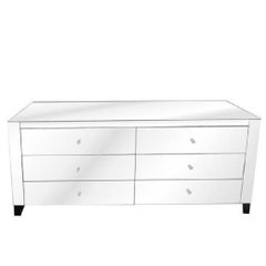 Double Wide Mirrored Chest of Drawers