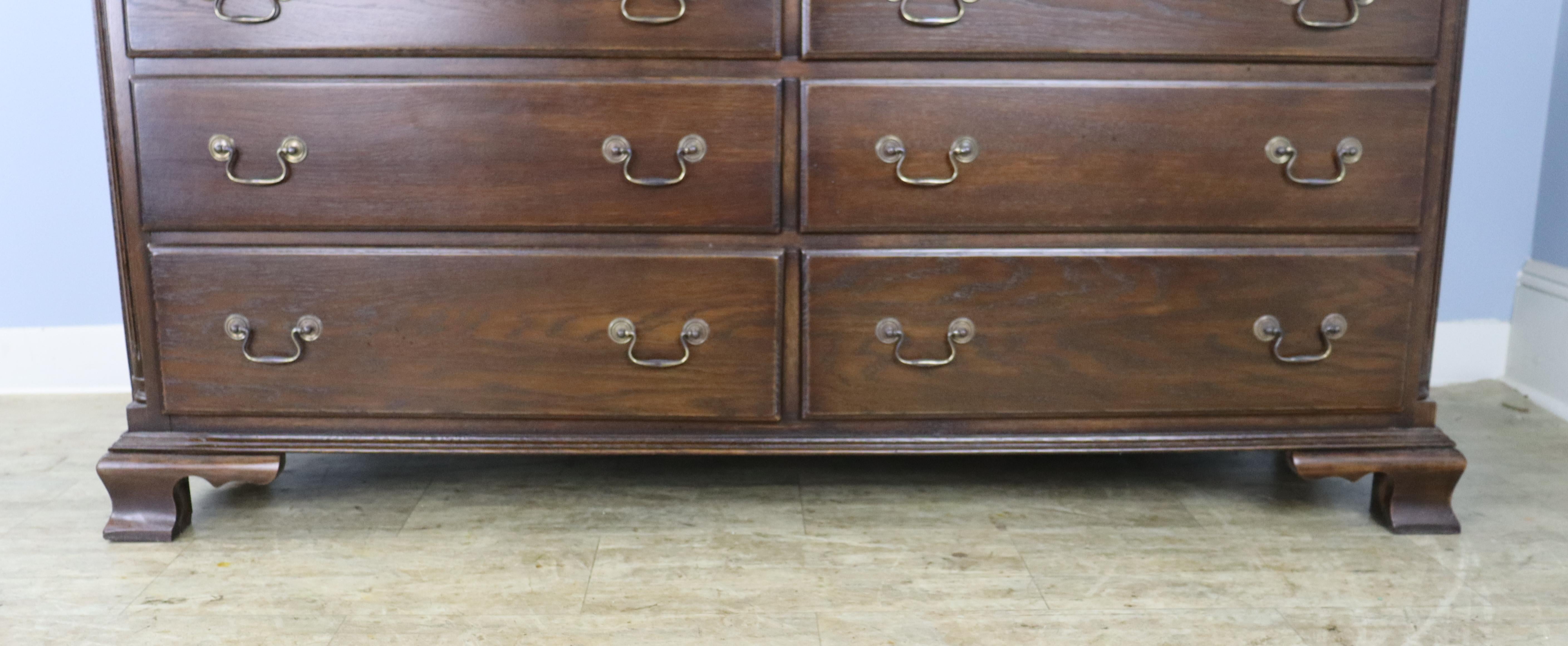 Double Width Oak Chest of Drawers, Custom Made for Briggs House 6