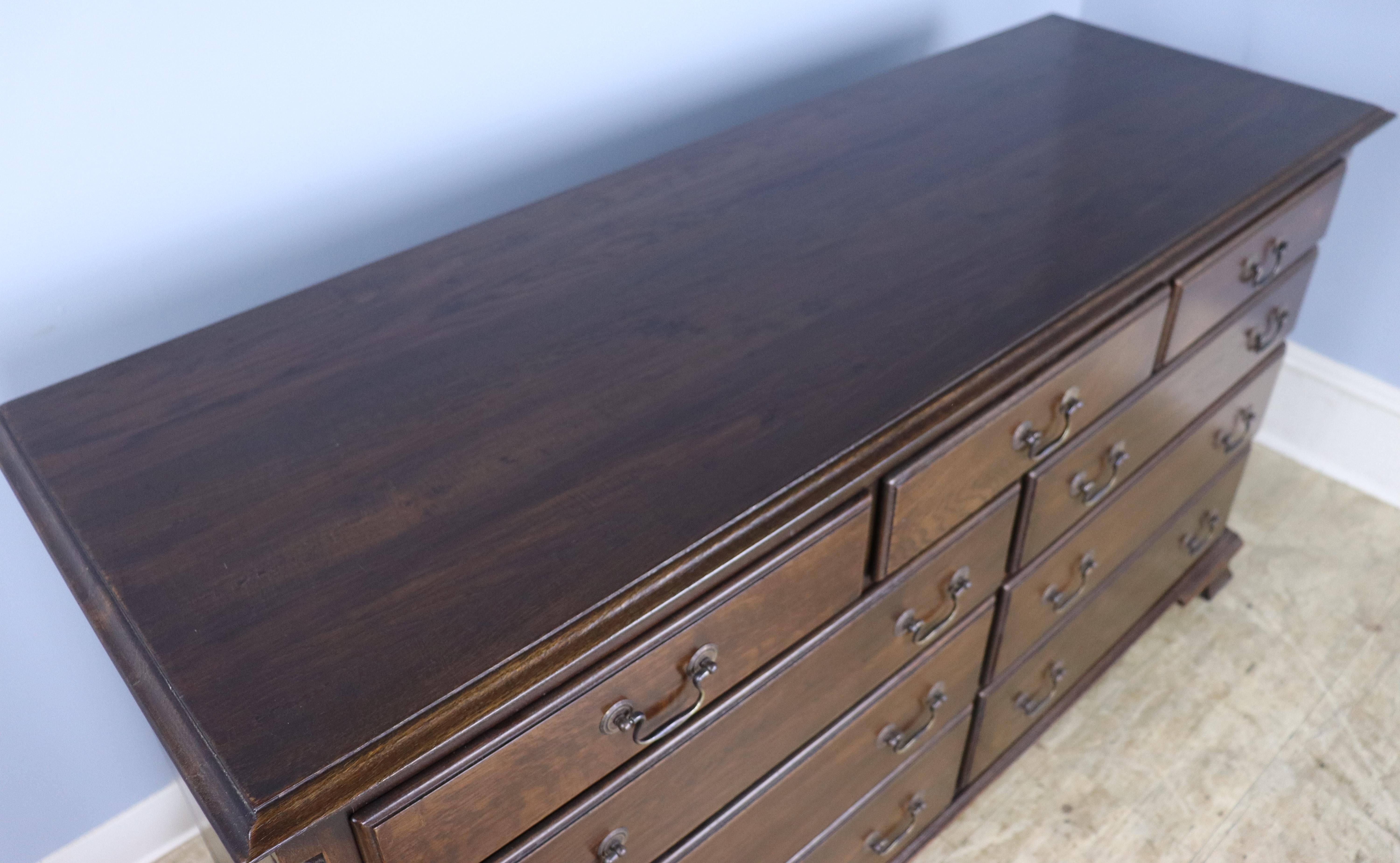 Contemporary Double Width Oak Chest of Drawers, Custom Made for Briggs House