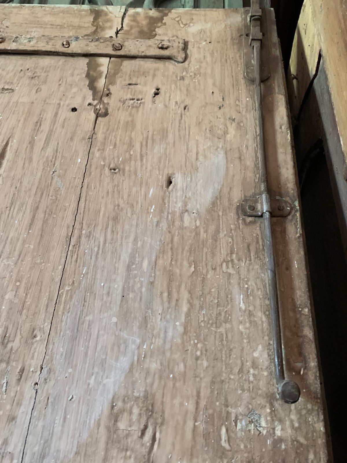 Puerta interior de dos hojas, de madera ricamente pintada, Italia en Bueno estado para la venta en Cuneo, Italy (CN)