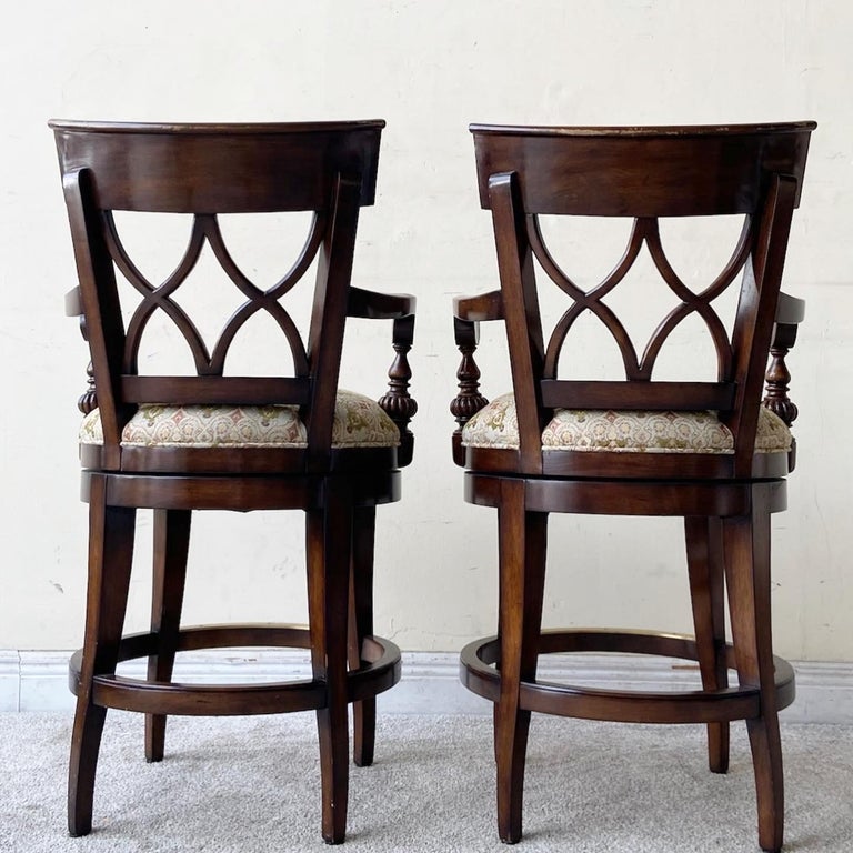 Double X Back Santa Fe Wooden Stools by Woodbridge Furniture Co. For