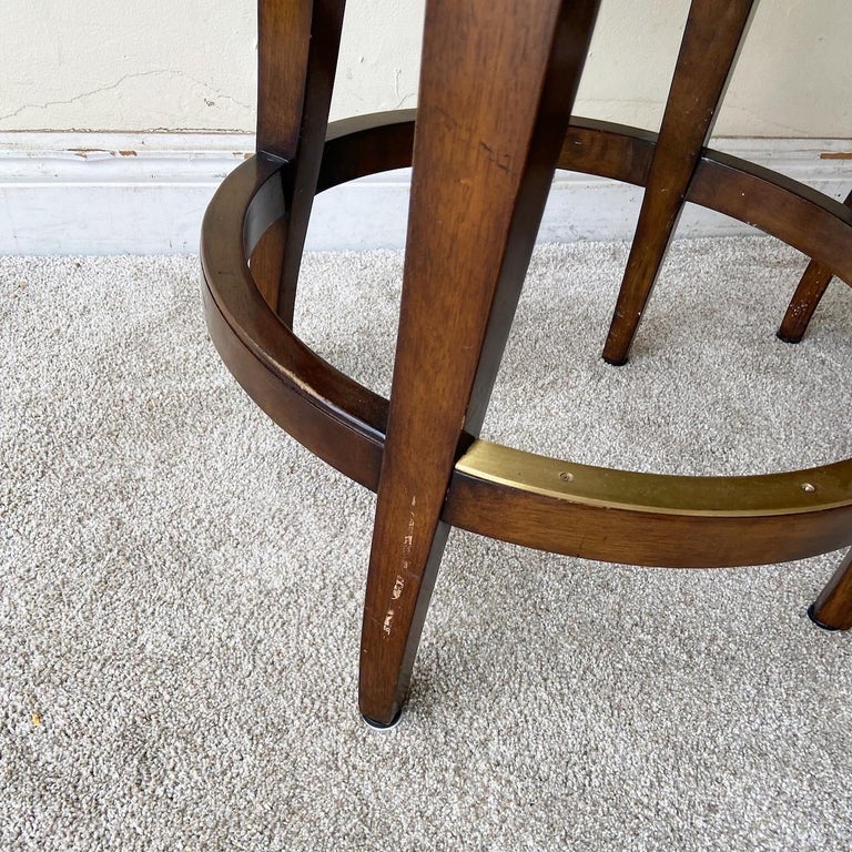 Double X Back Santa Fe Wooden Stools by Woodbridge Furniture Co. For