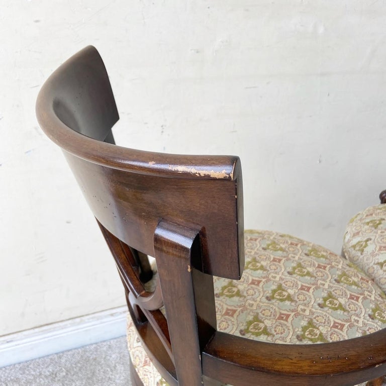 Double X Back Santa Fe Wooden Stools by Woodbridge Furniture Co. For