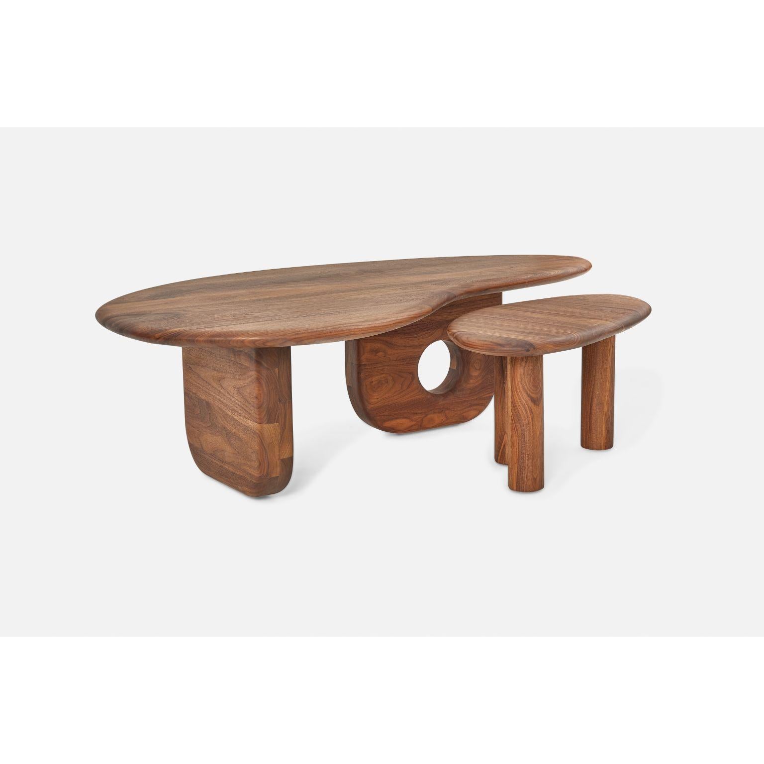 Postmoderne Double table basse Zilan par Contemporary Ecowood en vente
