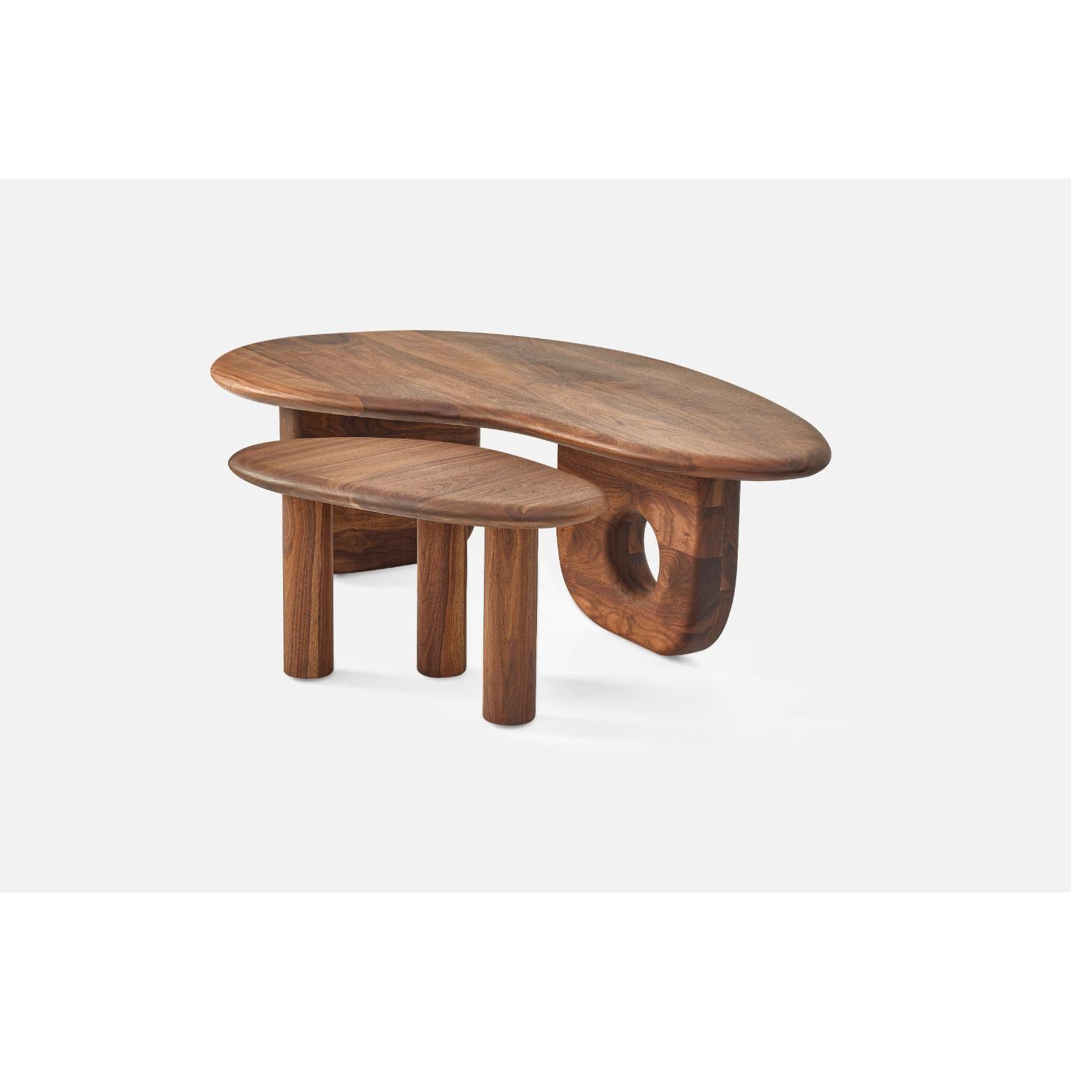 Turc Double table basse Zilan par Contemporary Ecowood en vente