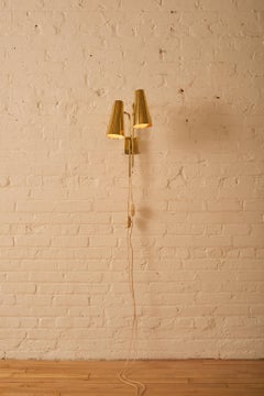 Doubled Headed Wall Sconce by Paavo Tynell