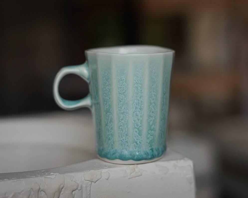 Doubleshot Espresso Cup and Saucer Set of Four Contemporary Glazed Porcelain 4