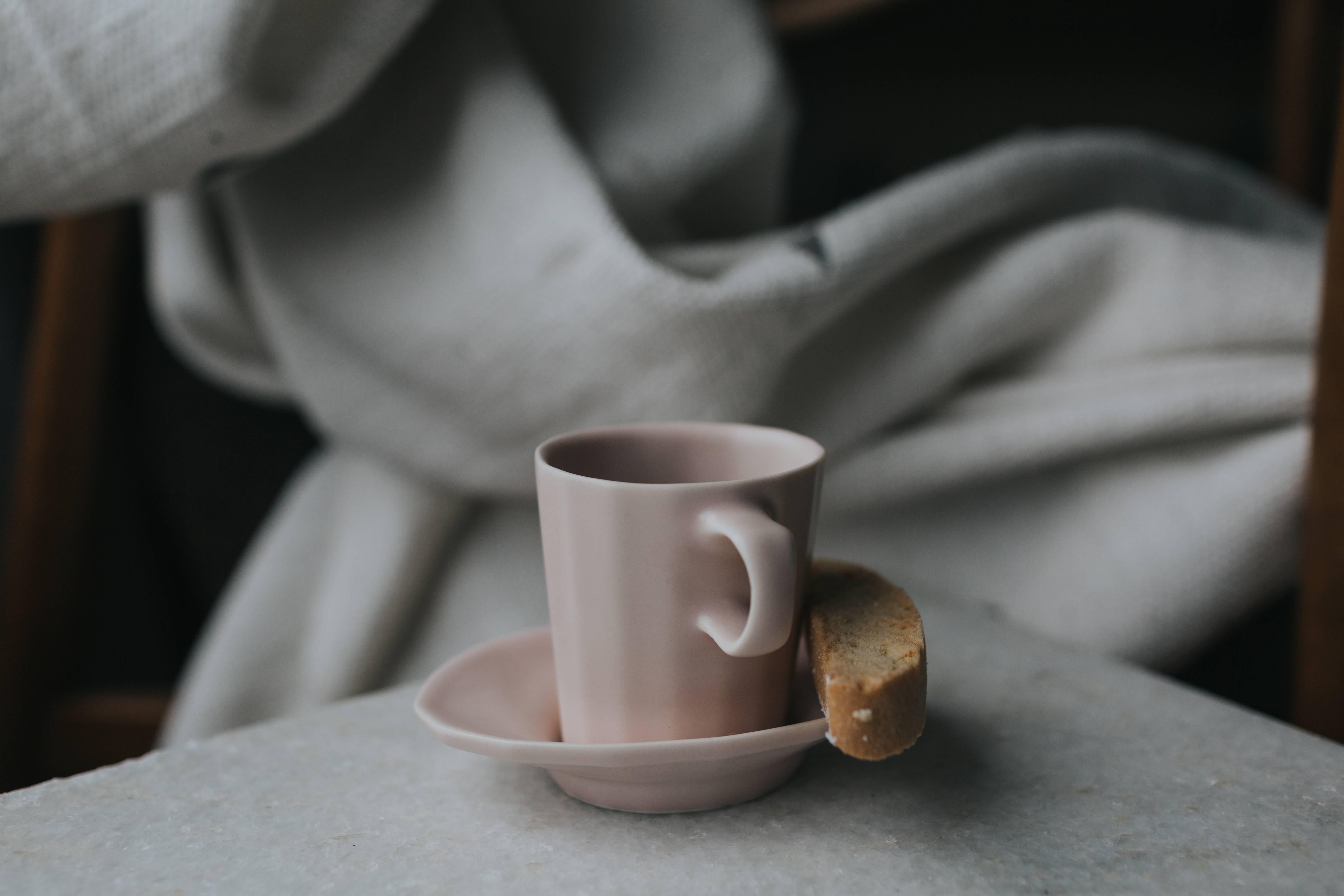 Doubleshot Espresso Cup and Saucer Set of Four Contemporary Glazed Porcelain 6