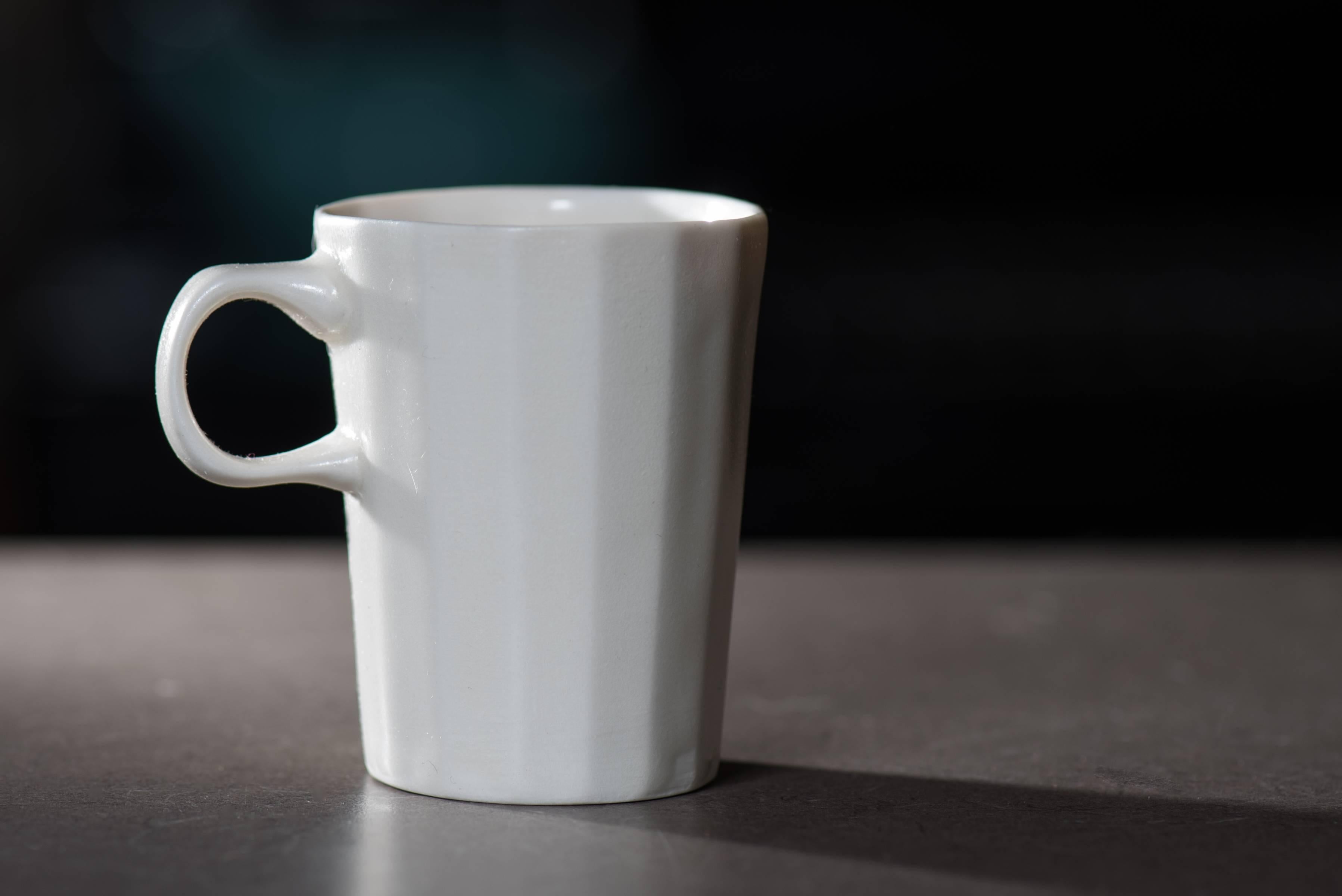Doubleshot Espresso Cup and Saucer Set of Four Contemporary Glazed Porcelain 7