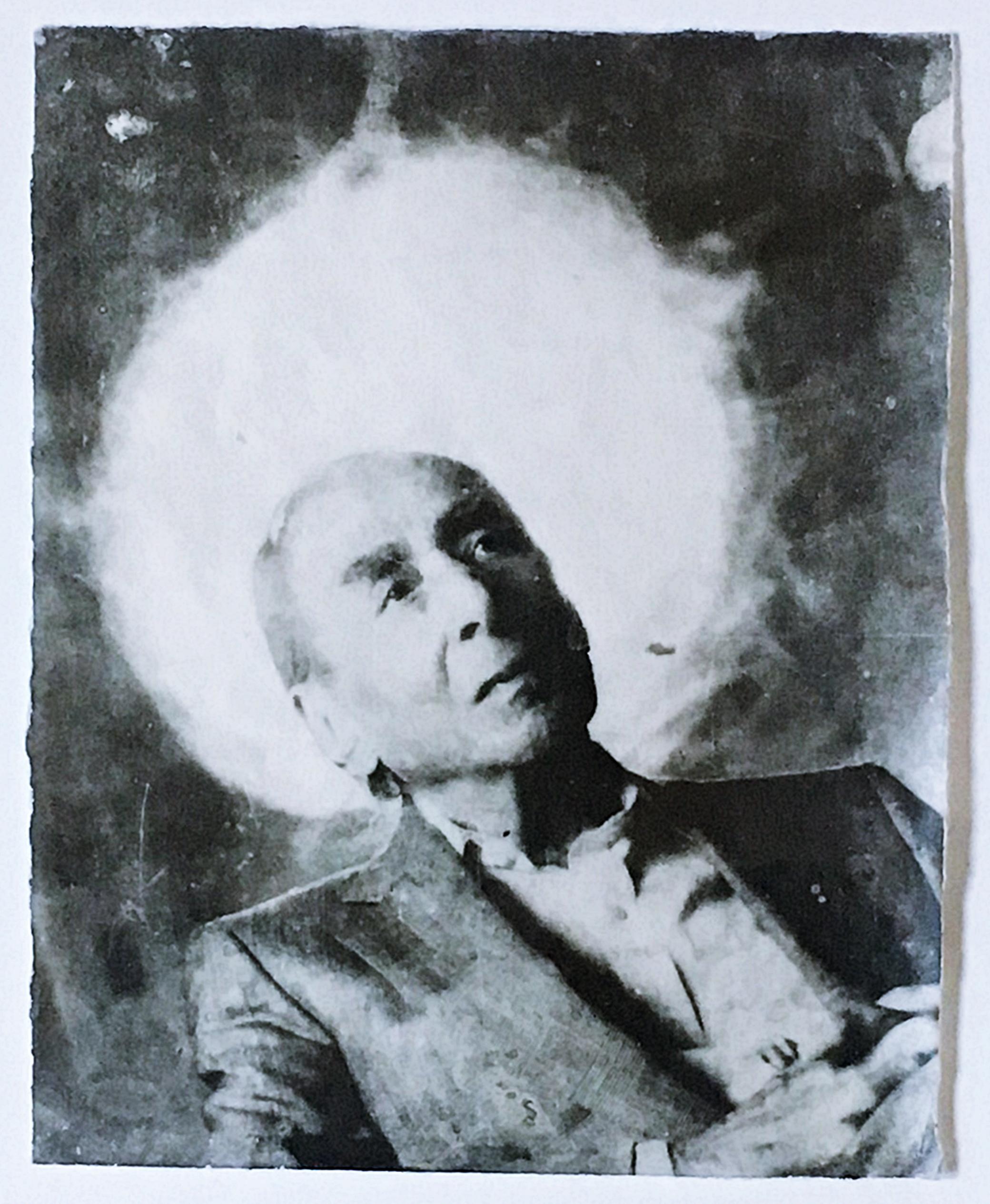 Ritratto del famoso mercante d'arte Leo Castelli Firmato, iscritto a Nina Castelli - Photograph di Doug & Mike Starn