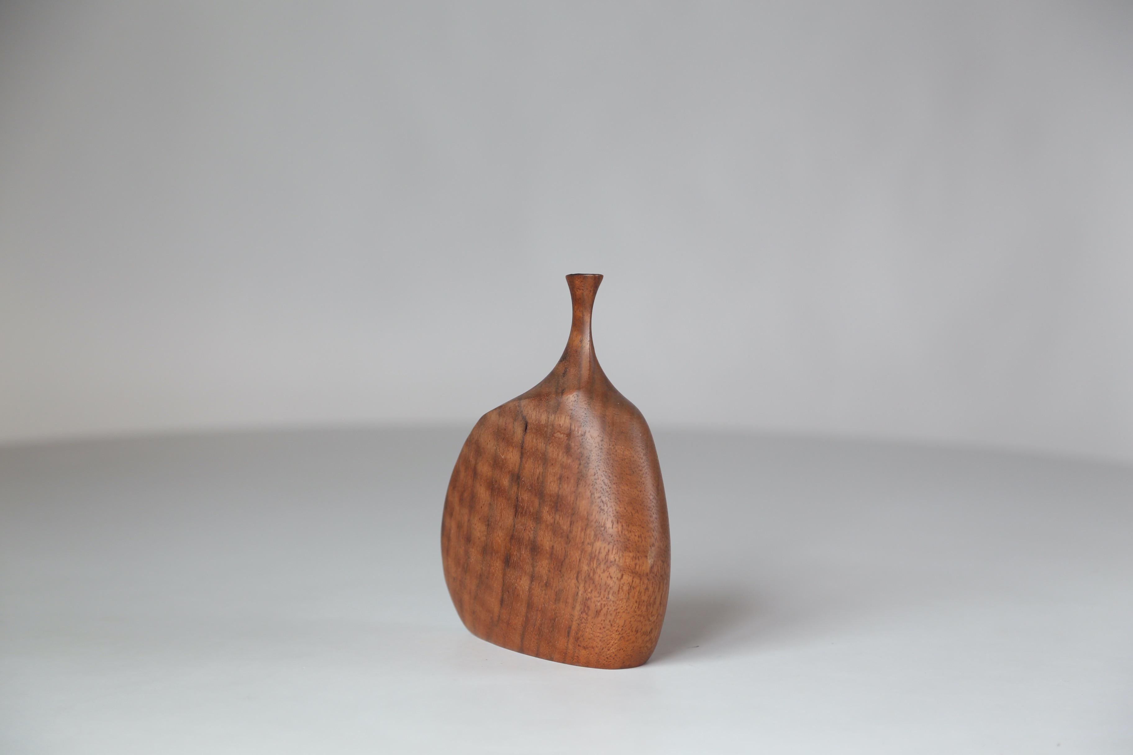 Arts and Crafts Doug Ayers Biomorphic Wood Weedpot Vase