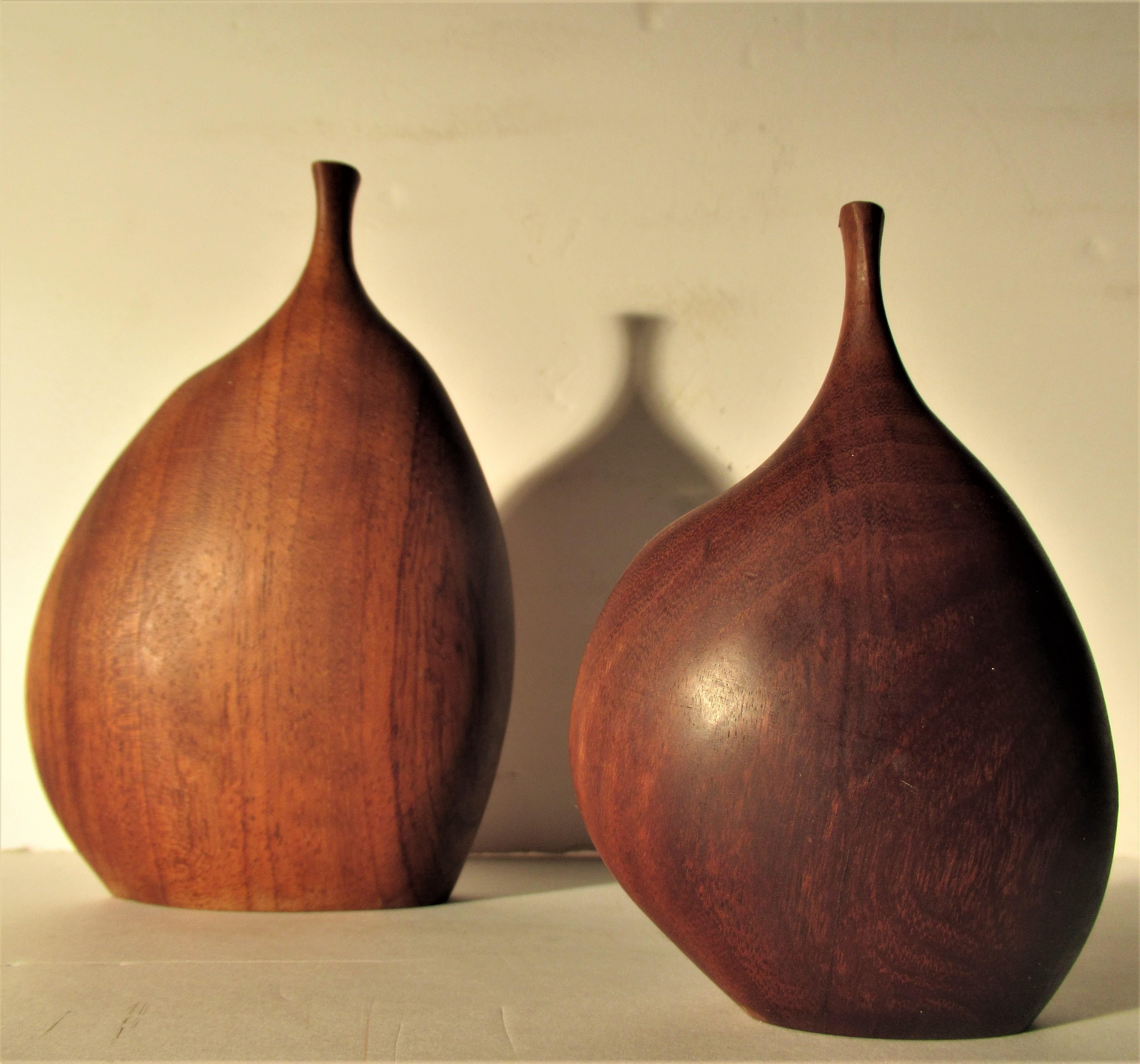 Organic Modern  Doug Ayers Exotic Wood Vases 