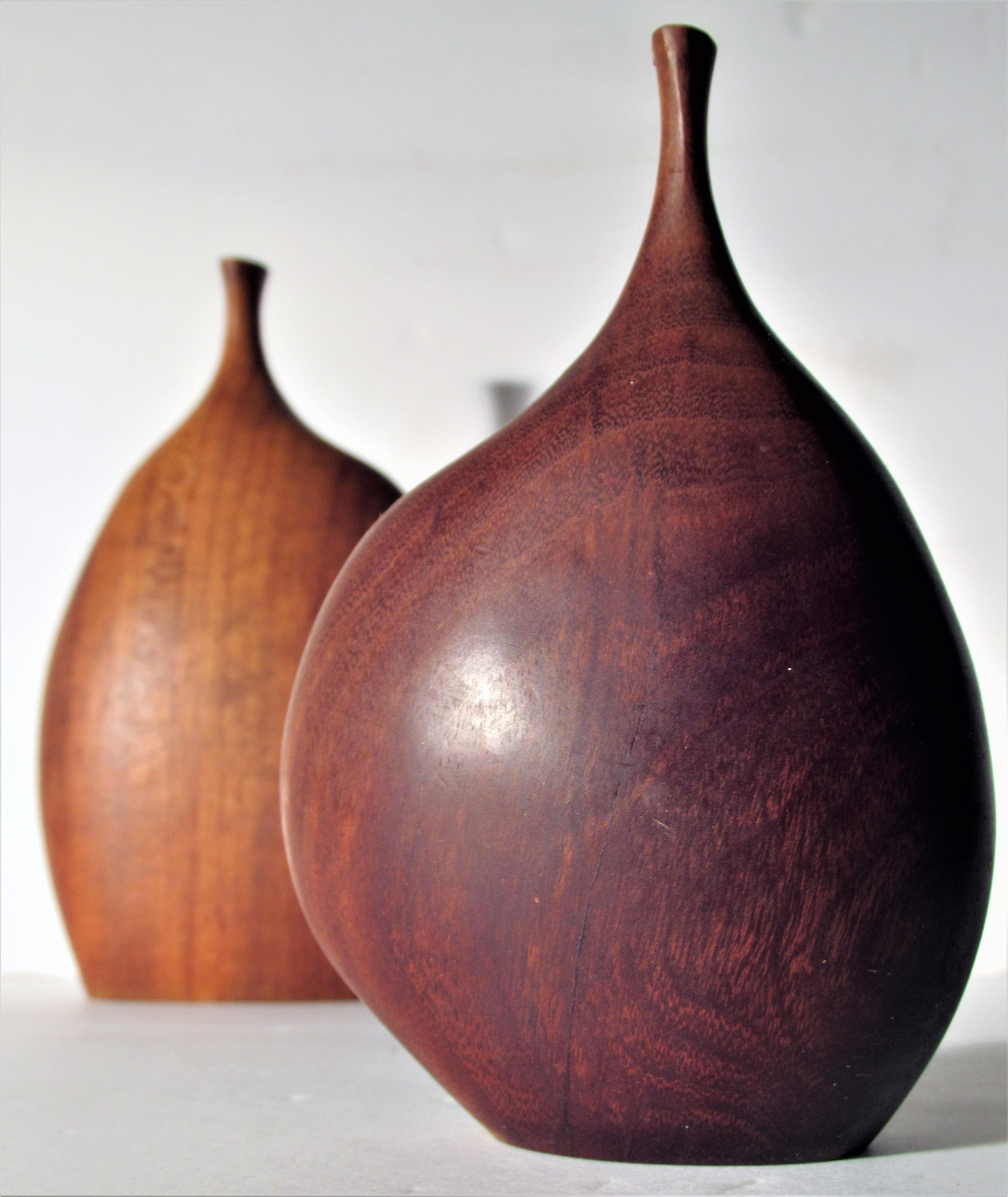 American  Doug Ayers Exotic Wood Vases 