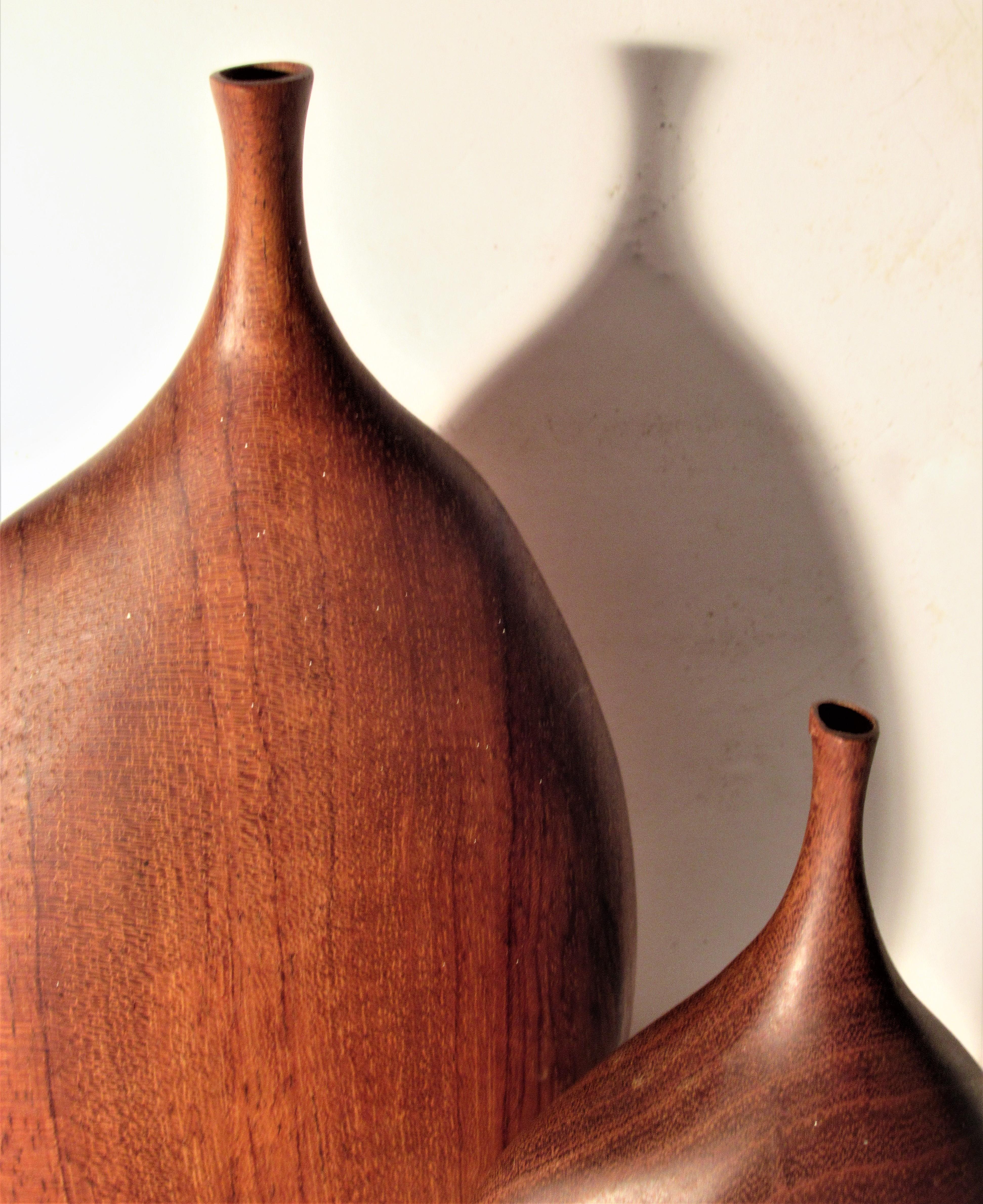  Doug Ayers Exotic Wood Vases  In Good Condition In Rochester, NY