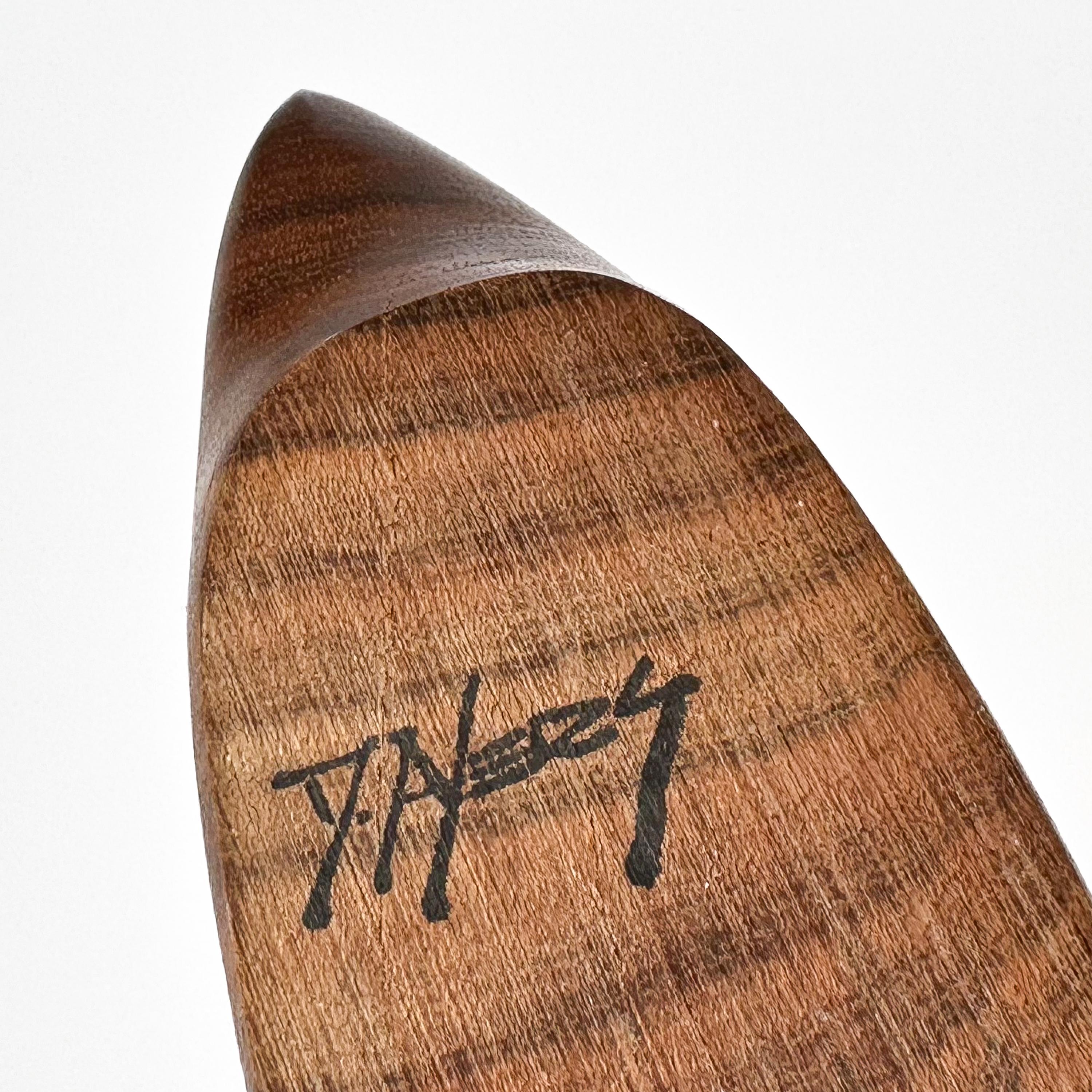Doug Ayers Signed Carved / Turned Wood Weed Vase 5