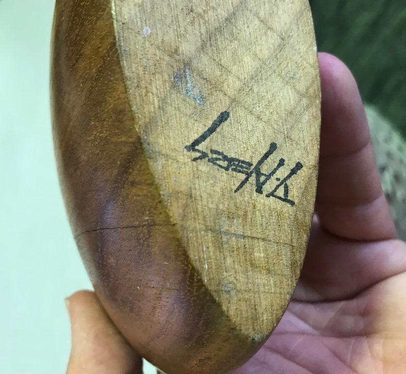 Doug Ayers Signed Wood Turned Weed Vase Vessel In Good Condition In Studio City, CA