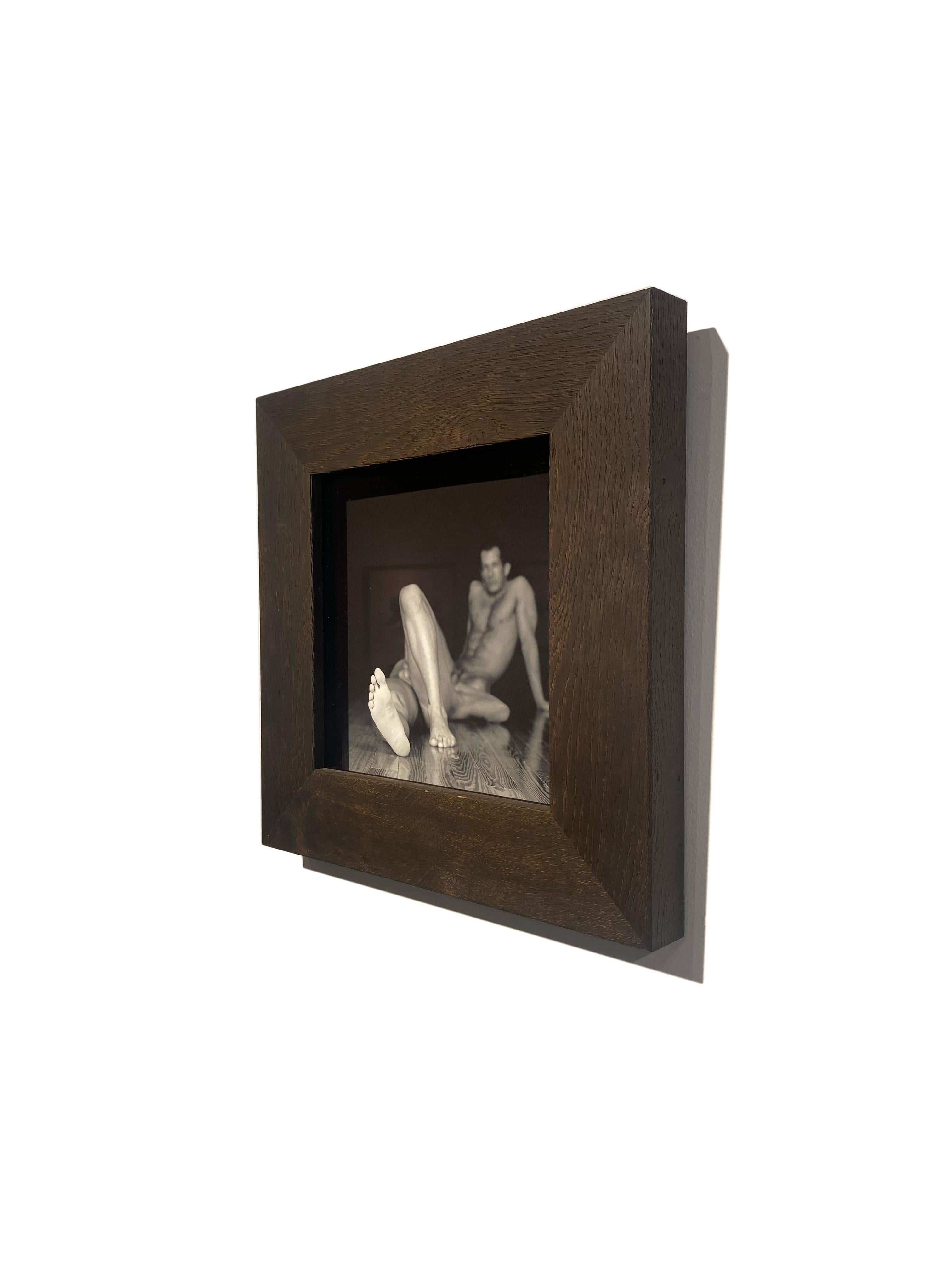 Untitled (Brian and Carl Morphed) - Two Nude figures, Black and White Photograph For Sale 3