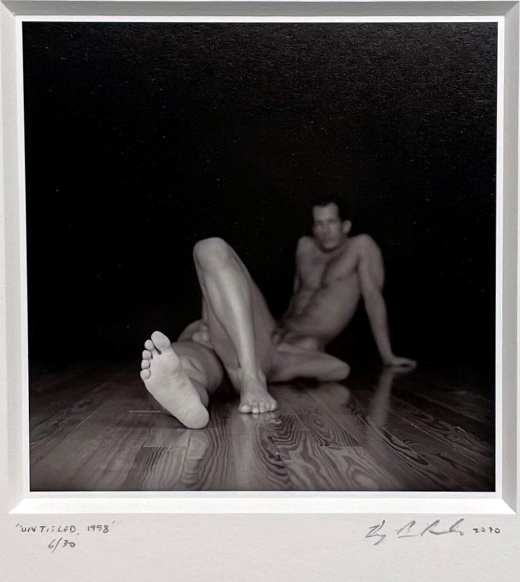 Untitled (Brian and Carl Morphed) - Two Nude figures, Black and White Photograph 1