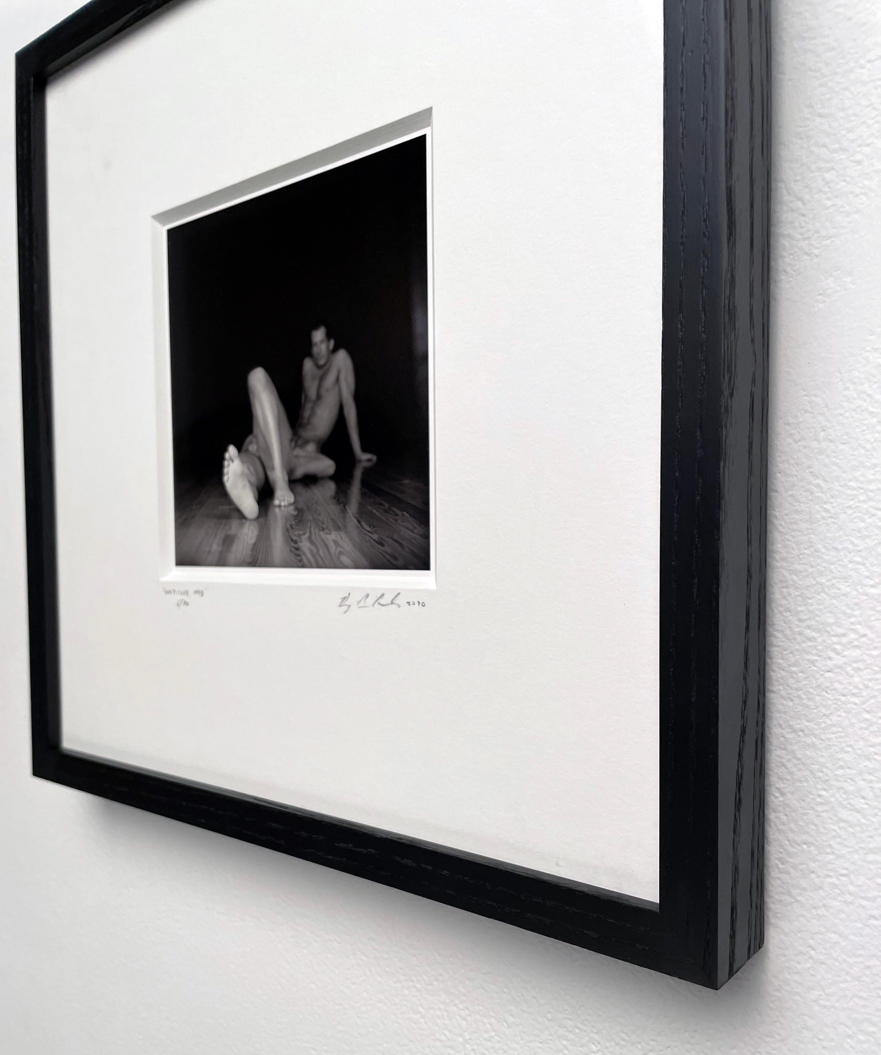 Untitled (Brian and Carl Morphed) - Two Nude figures, Black and White Photograph 3