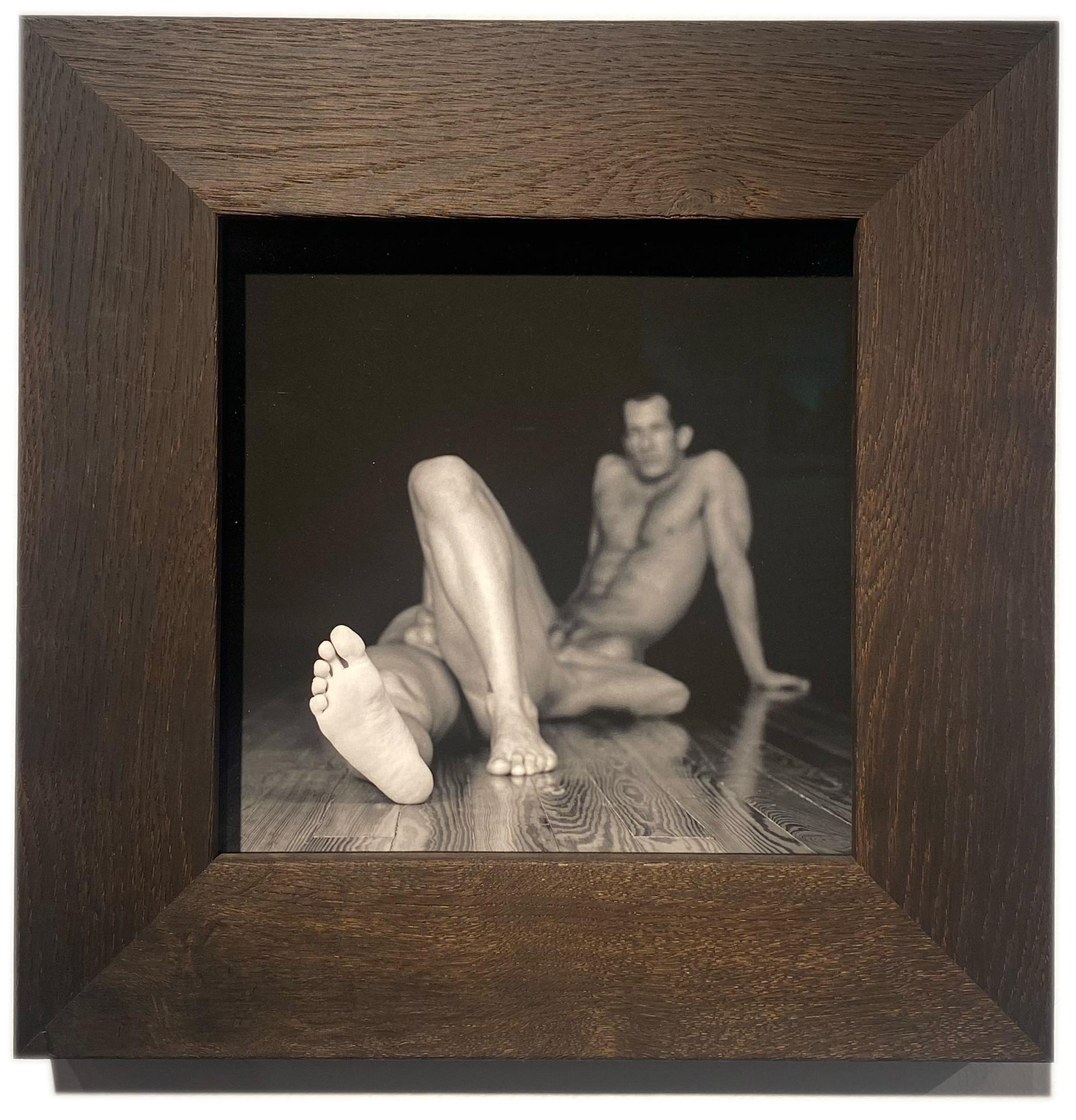 Untitled (Brian and Carl Morphed) - Two Nude figures, Black and White Photograph For Sale 1