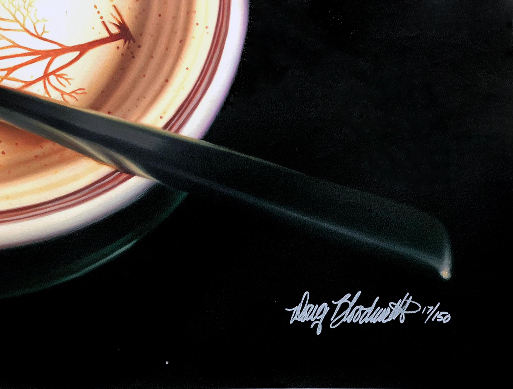 Tarta de nueces (giclee grande firmado sobre lienzo) - Painting de Doug Bloodworth