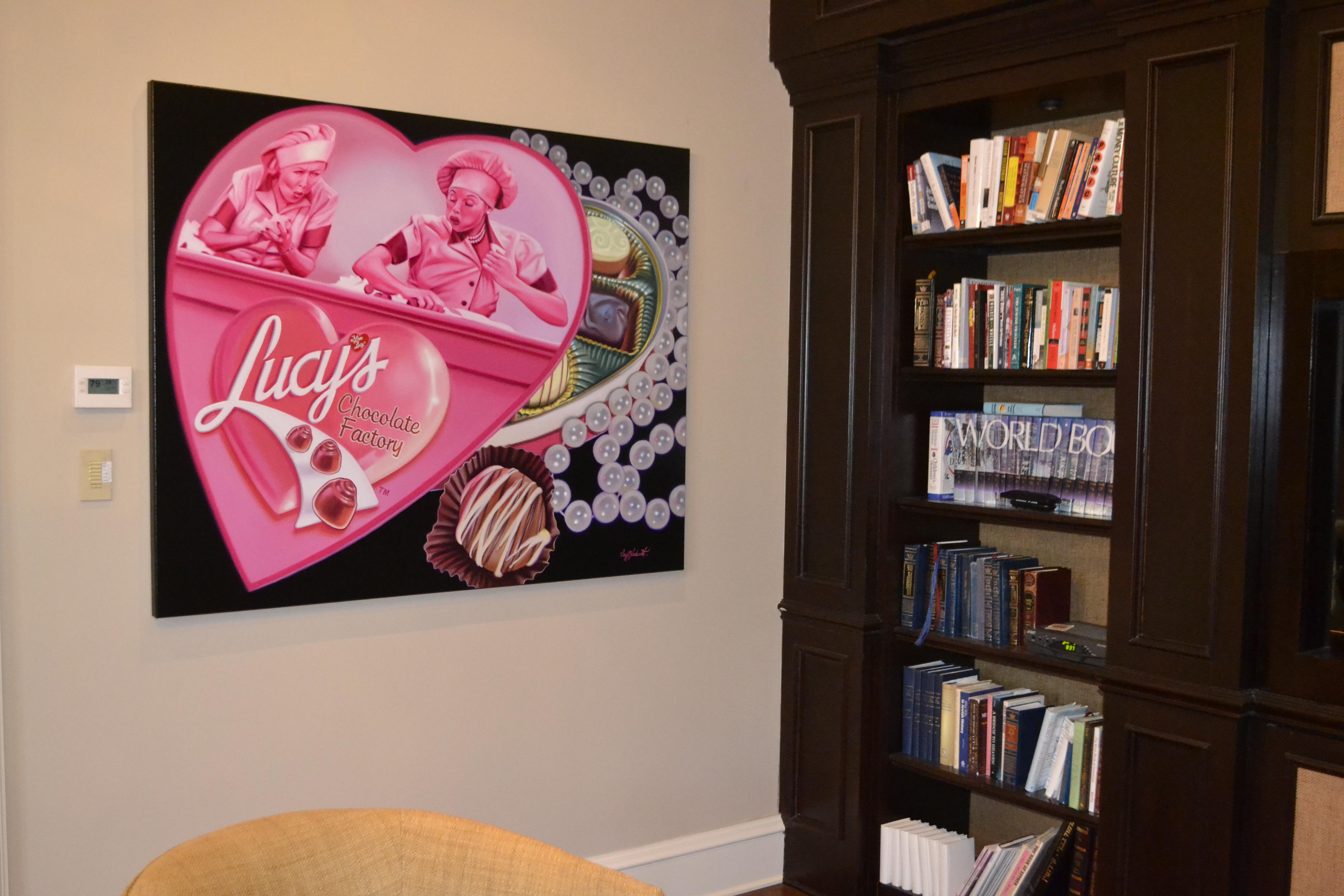 I Love Lucy #8/180 Licensed Artwork (Pink), Figurative Print, von Doug Bloodworth