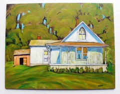 Amerikanisches Gotikhaus, Ölgemälde