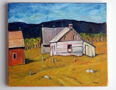 Blue Ridge Mountains Farm, Oil Painting