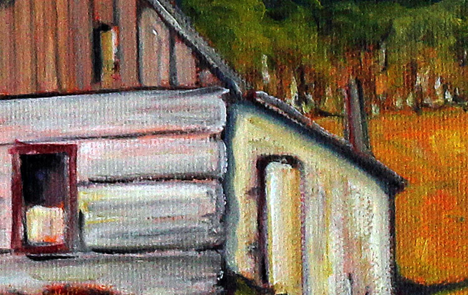 Blue Ridge Mountains Farm, Oil Painting For Sale 1