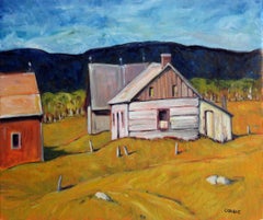 Blue Ridge Mountains Farm, Oil Painting