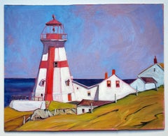 East Quoddy Lighthouse, Campobello Island, Oil Painting