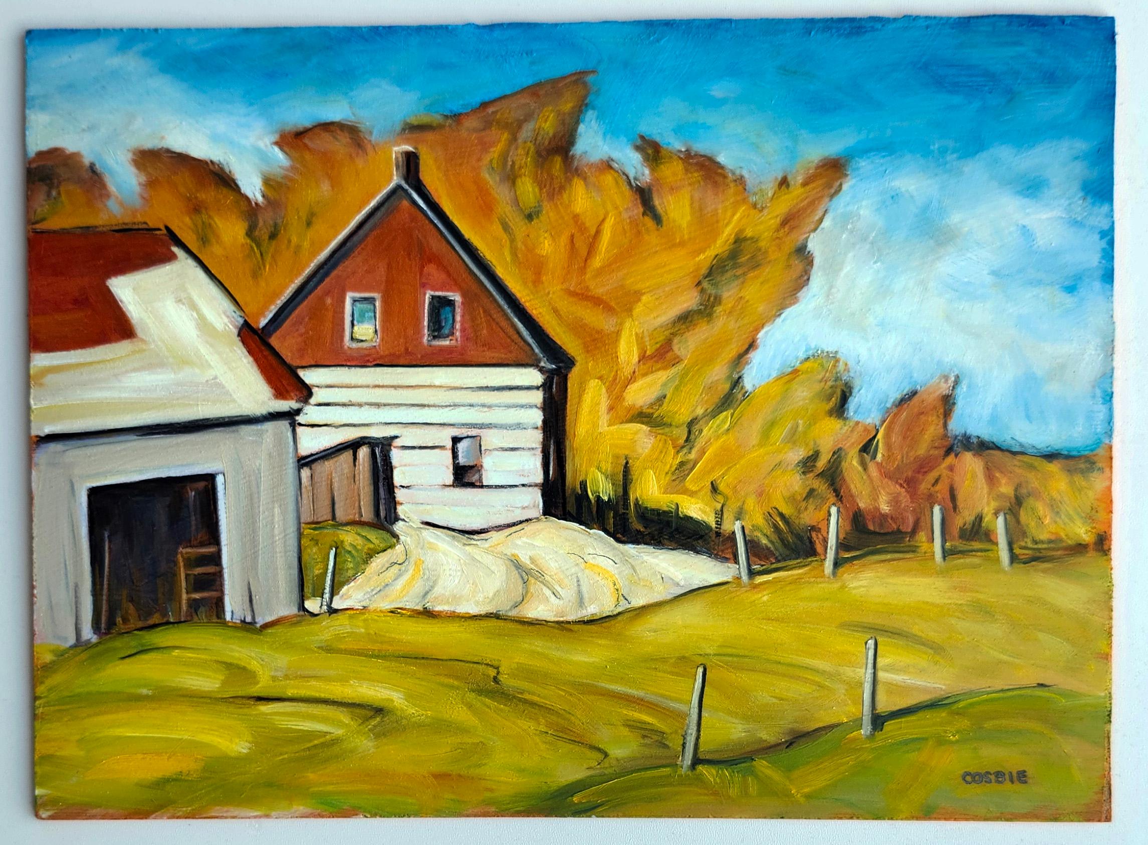 Fall Colors, Berks County, Pennsylvania, Oil Painting - Impressionist Art by Doug Cosbie