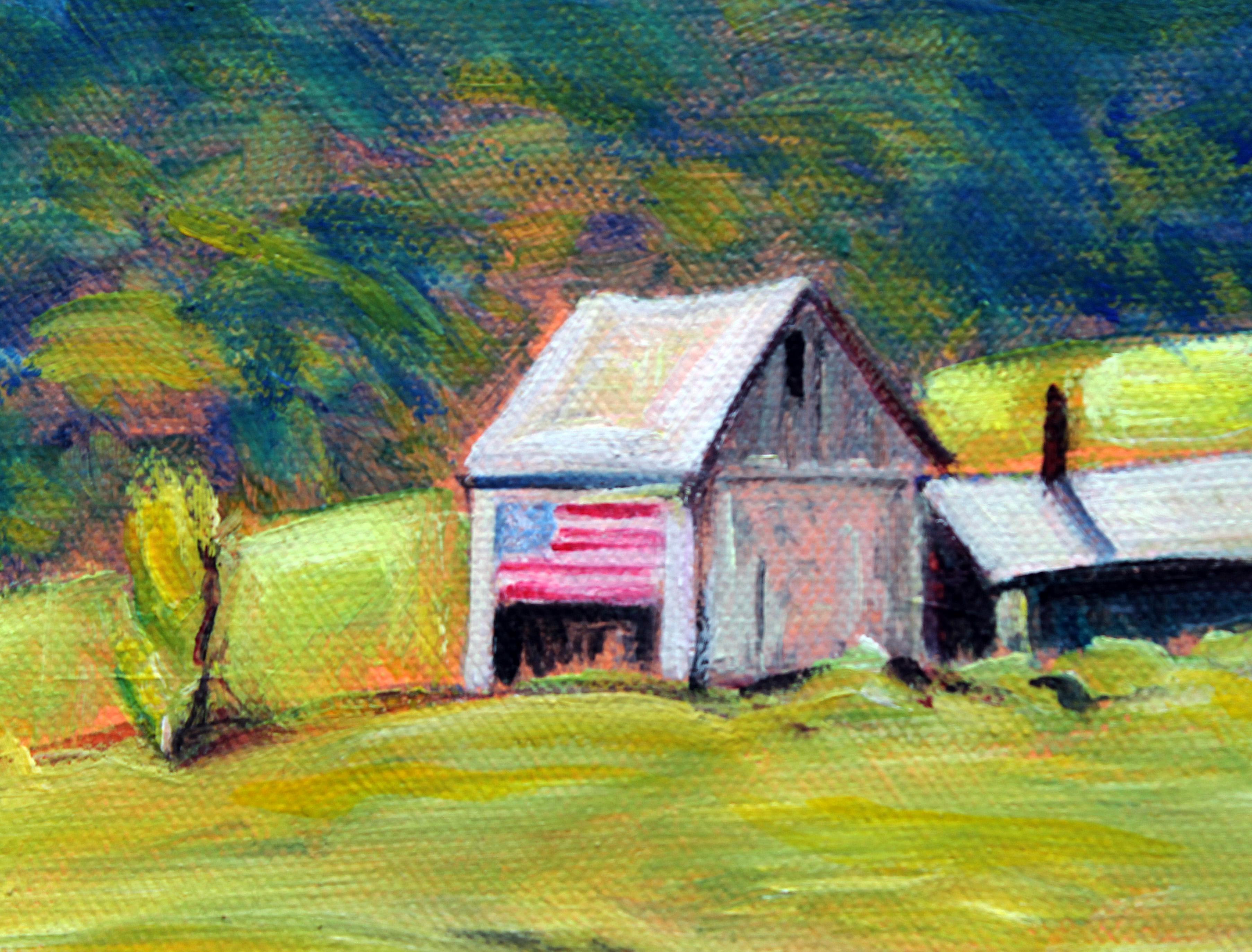 paintings of barns and farms