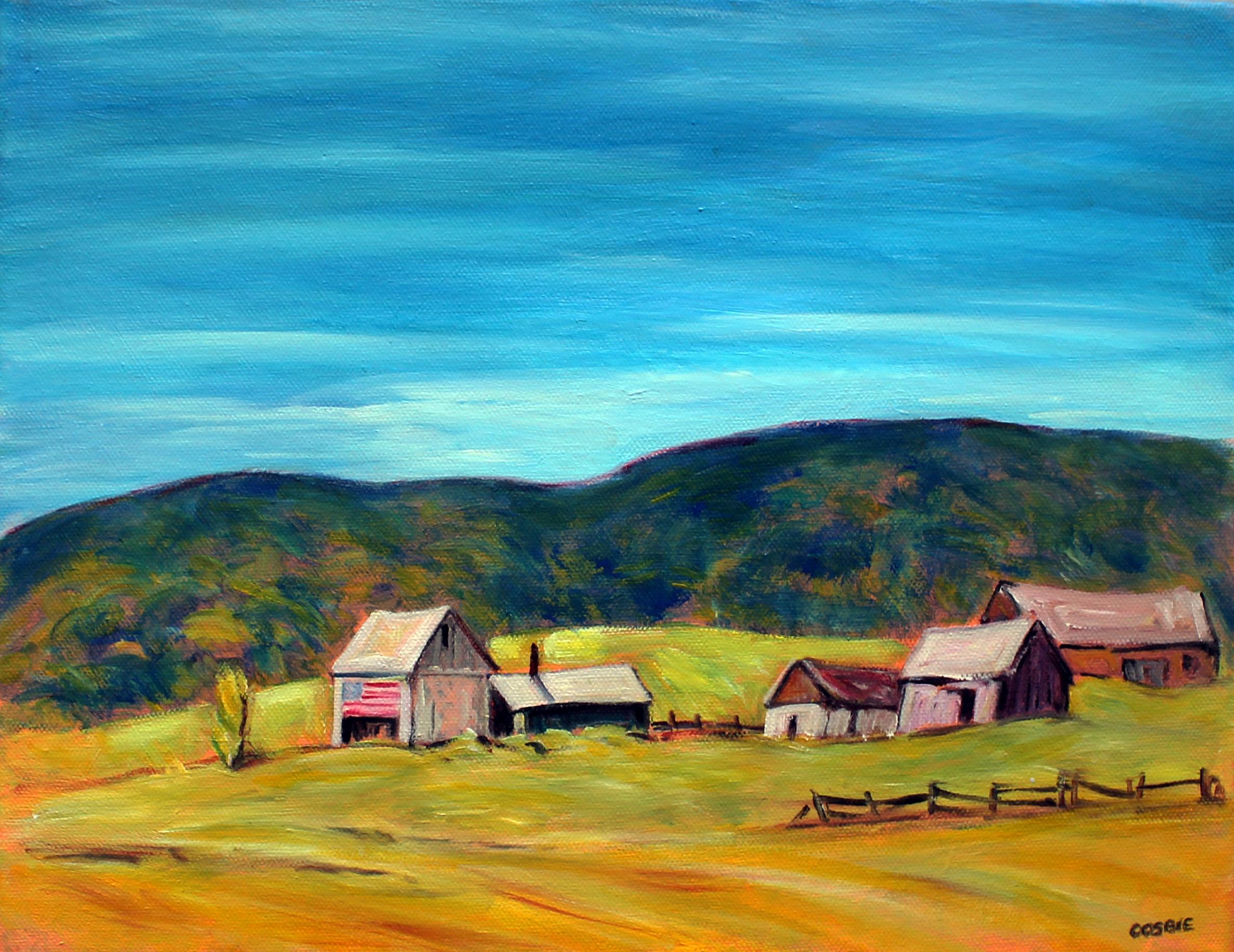 Fauquier County Farm, Virginia, Oil Painting - Art by Doug Cosbie