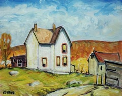 Laundry Day, West Virginia Autumn, Oil Painting