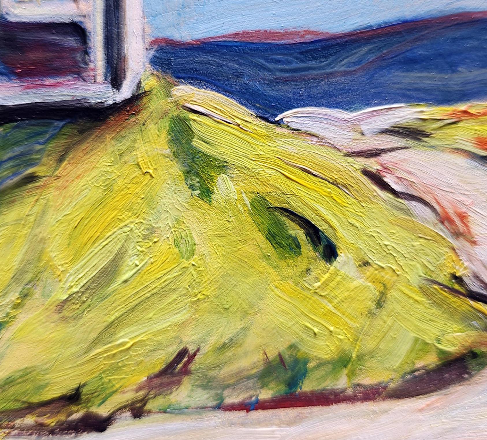 Pennsylvania Bauernhaus, Ölgemälde (Blau), Interior Painting, von Doug Cosbie