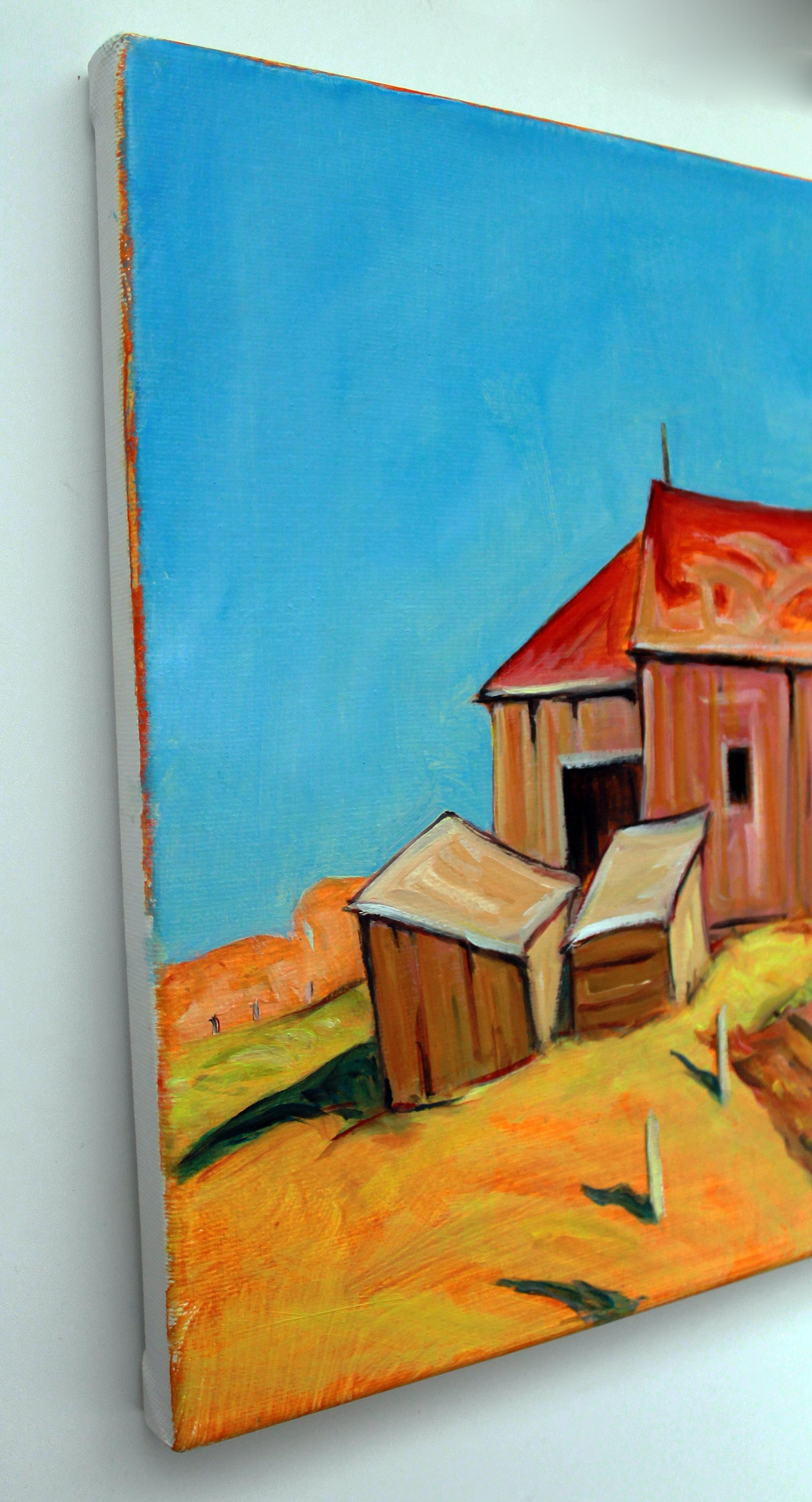 Potomac Highlands WV Granero en otoño, Pintura al óleo - Painting de Doug Cosbie