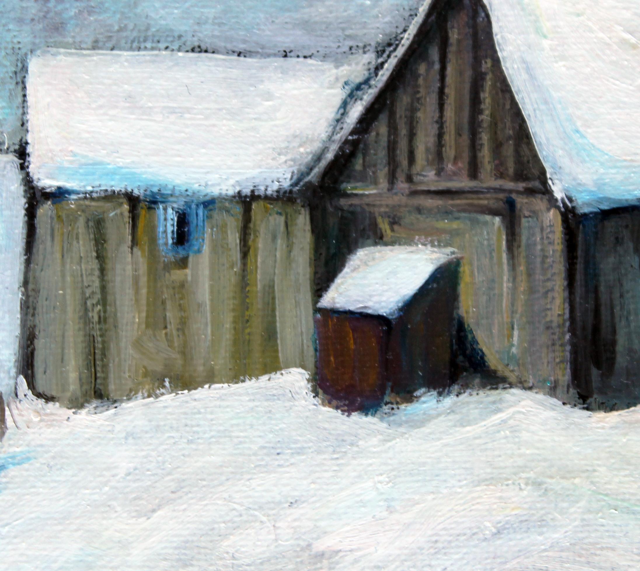 snowbound dwelling in winter