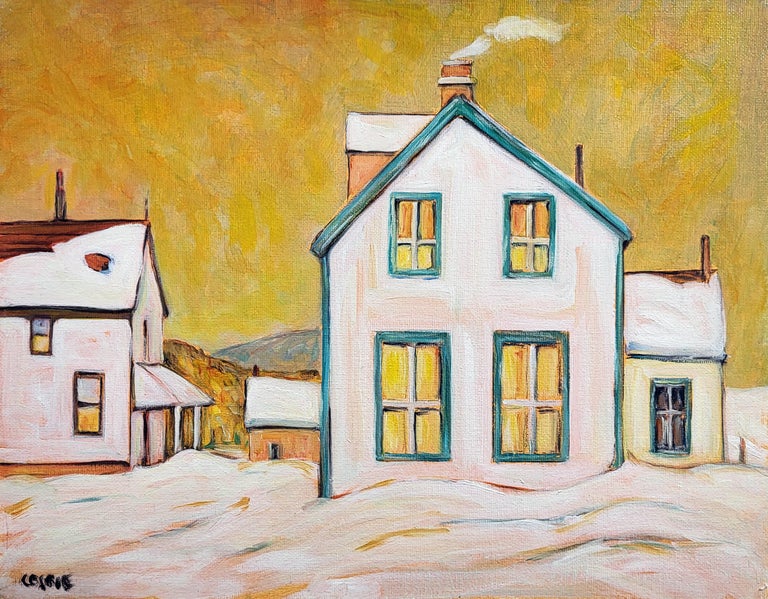 Doug Cosbie Winter''s Dusk, Oil Painting For Sale at 1stDibs