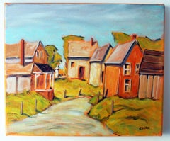 Wright Street, Sterling Ontario, Oil Painting
