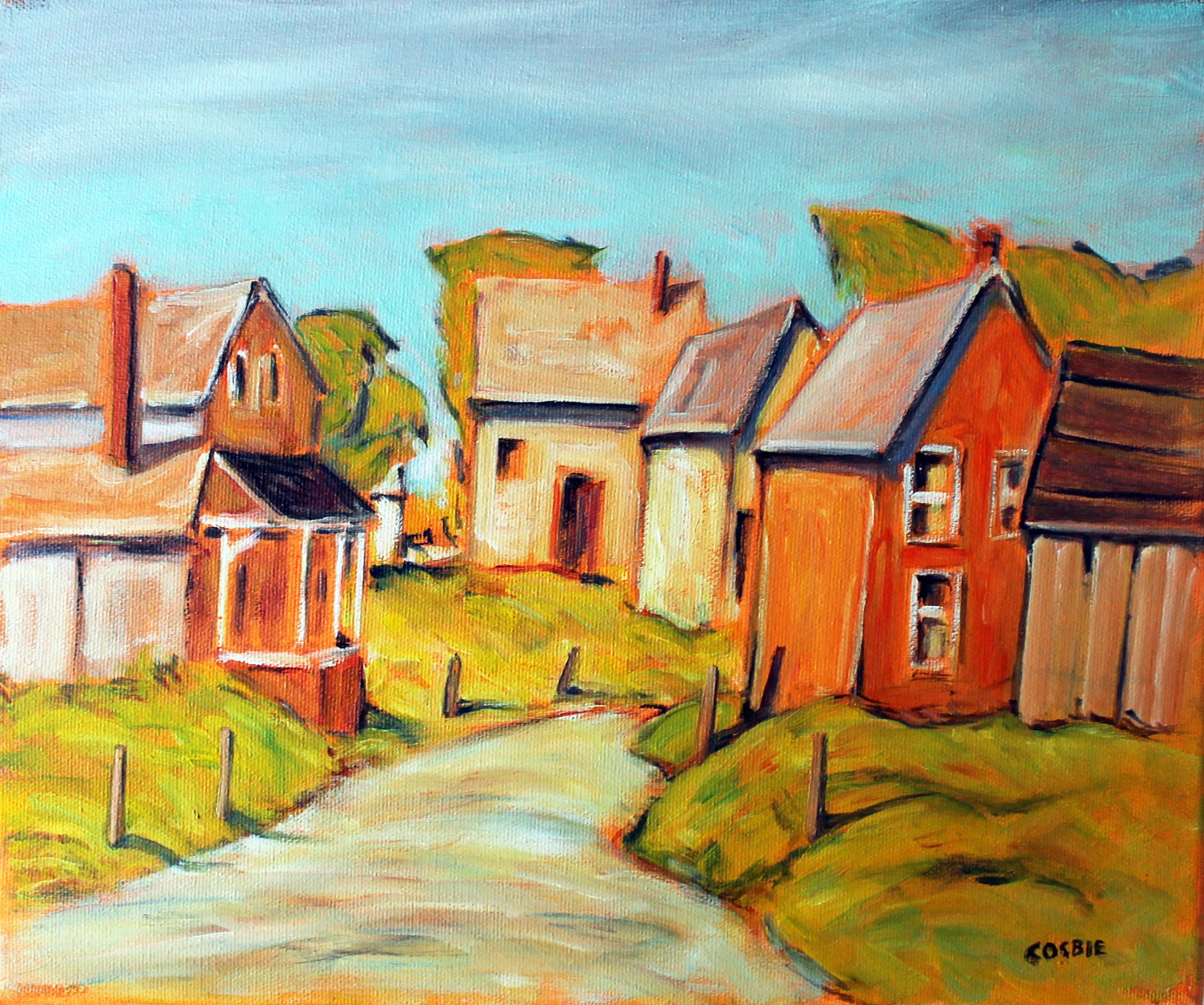 Wright Street, Sterling Ontario, Oil Painting